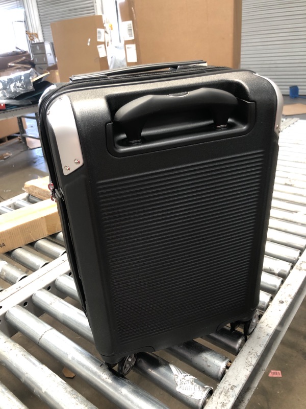 Photo 1 of *LOCKED* Travelpro Platinum Elite Hardside Expandable Spinner Wheel Luggage TSA Lock Hard Shell Polycarbonate Suitcase, Shadow Black, Compact Carry-On 20-Inch Compact Carry-On 20-Inch Shadow Black