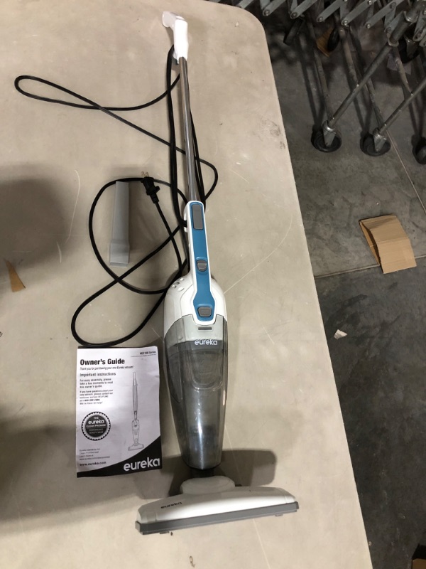 Photo 2 of *USED** Eureka Lightweight Corded Stick Vacuum Cleaner Powerful Suction Convenient Handheld Vac with Filter for Hard Floor, 3-in-1, Aqua Blue 3-in-1 Vacuum Aqua Blue