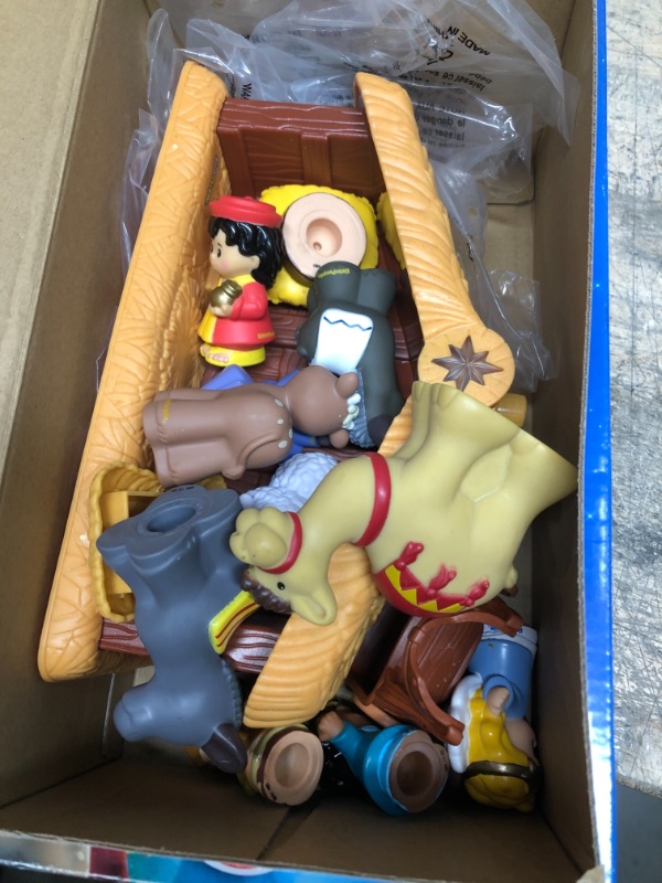 Photo 2 of Fisher-Price Little People Deluxe Christmas Story, Nativity Playset With Light, Music and Figures for Toddlers Ages 1 and Up