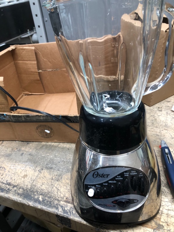 Photo 2 of --PARTS  ONLY  --- Oster 6812-001 Core 16-Speed Blender with Glass Jar, Black