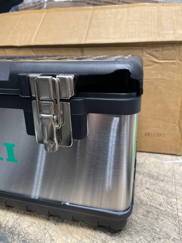 Photo 1 of Amazon Brand - Denali Tool Box with Metal Latches, 20-inch