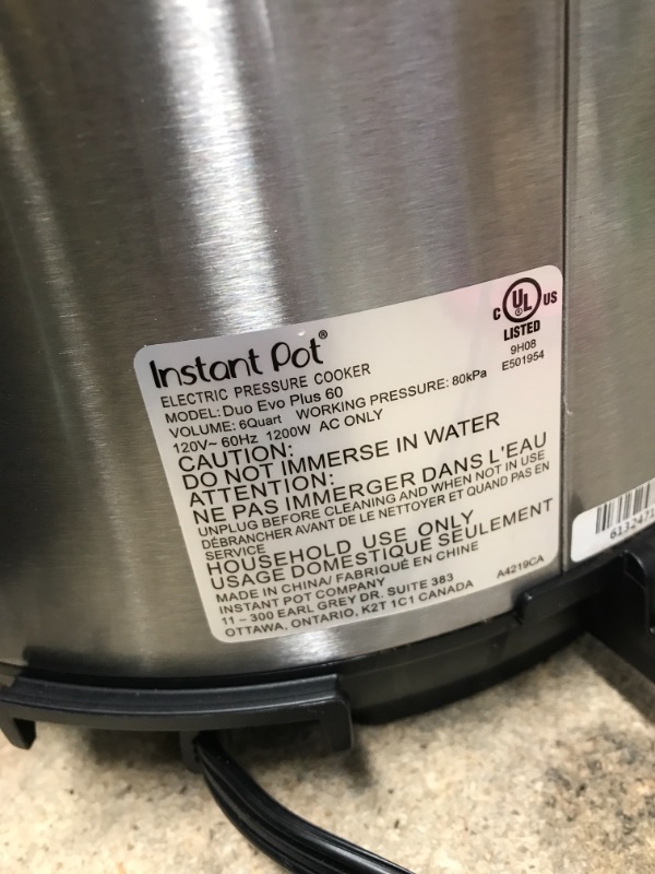 Photo 4 of *Tested* Instant Pot Duo Plus, 6-Quart Whisper Quiet 9-in-1 Electric Pressure Cooker, Slow Cooker, Rice Cooker, Steamer, Sauté, Yogurt Maker, Warmer & Sterilizer, Free App with 1900+ Recipes, Stainless Steel 6QT Duo Plus