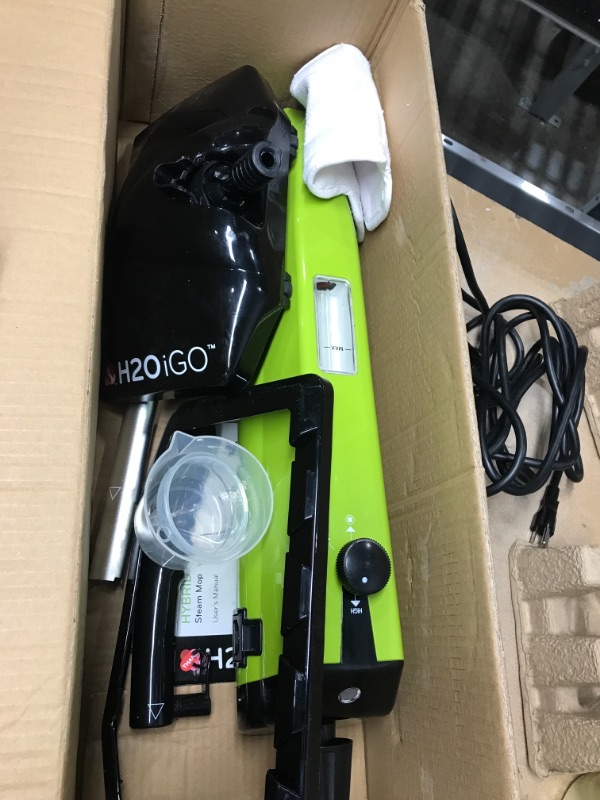 Photo 2 of *Tested-Missing Green Pad* * H2O iGO CORDLESS Steam Mop & Steam Cleaner – for Floors, Carpets, Windows, Upholstery, Kitchens & Bathrooms