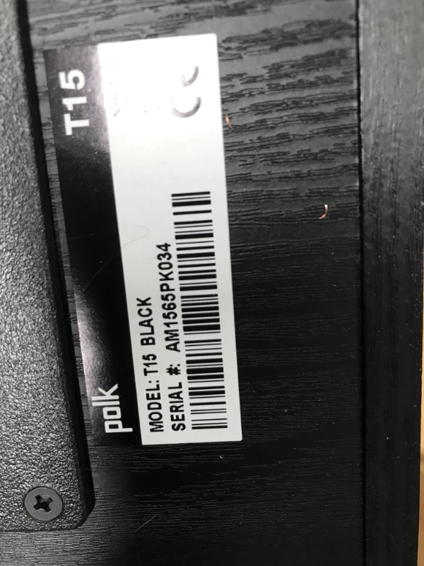 Photo 1 of Polk Audio T15 Bookshelf Speakers Pair Black