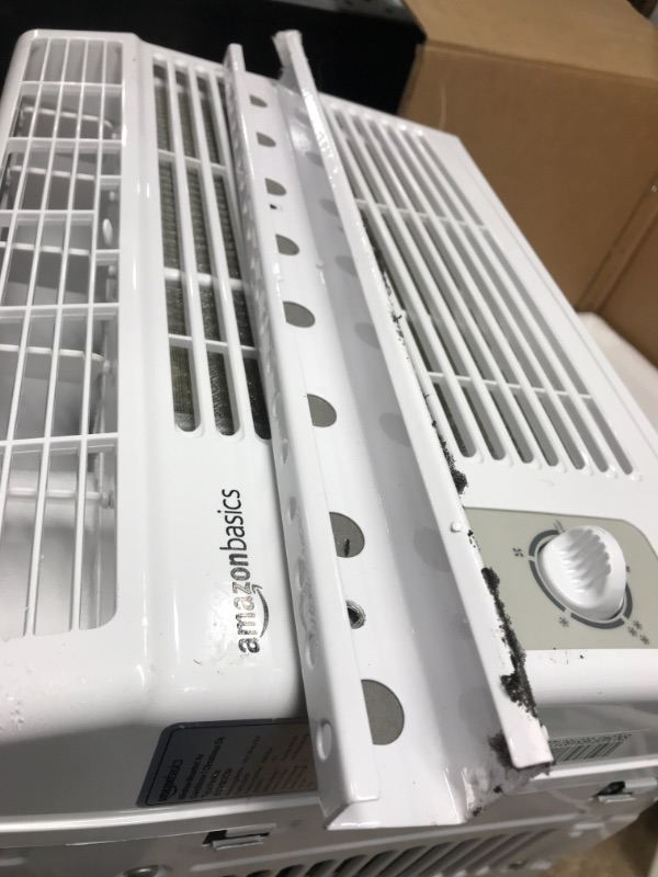 Photo 7 of *Missing Hardware* Amazon Basics Window-Mounted Air Conditioner with Mechanical Control - Cools 150 Square Feet, 5000 BTU, AC Unit