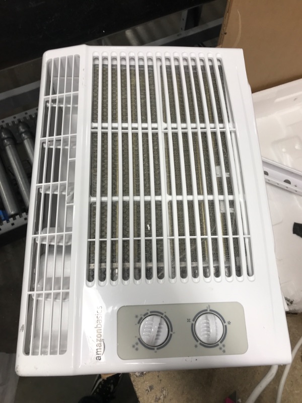 Photo 4 of *Missing Hardware* Amazon Basics Window-Mounted Air Conditioner with Mechanical Control - Cools 150 Square Feet, 5000 BTU, AC Unit