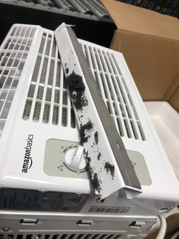 Photo 6 of *Missing Hardware* Amazon Basics Window-Mounted Air Conditioner with Mechanical Control - Cools 150 Square Feet, 5000 BTU, AC Unit