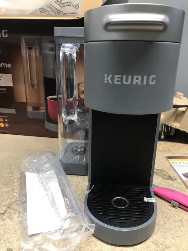 Photo 2 of *Tested-Cracked-See Photos* K-Supreme Gray Single Serve Coffee Brewer