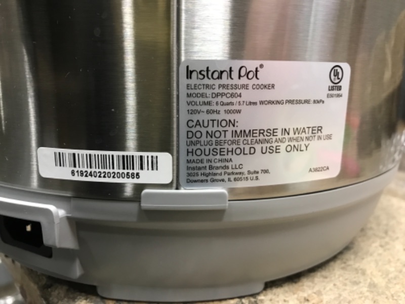 Photo 5 of *Tested* Instant Pot Duo Plus, 6-Quart Whisper Quiet 9-in-1 Electric Pressure Cooker, Slow Cooker, Rice Cooker, Steamer, Sauté, Yogurt Maker, Warmer & Sterilizer, Free App with 1900+ Recipes, Stainless Steel 6QT Duo Plus