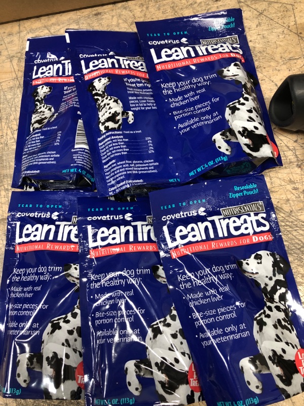 Photo 2 of *** EXP JUNE 15 2024 *** Nutrisentials Lean Treats Nutritional Treats for Dogs (4oz Pouches) Assorted Packs Sizes 4 Ounce (Pack of 6)