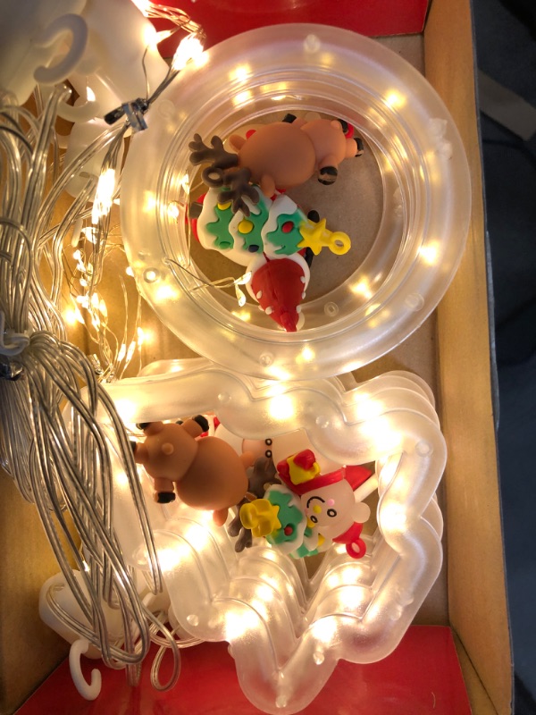 Photo 4 of *** POWERS ON *** Madala 2022 Christmas String Lights, Waterproof Christmas Decorations Indoor, USB Operated Led Christmas Lights for Xmas Tree Windows, Christmas Ornaments for Indoor Outdoor Decorations