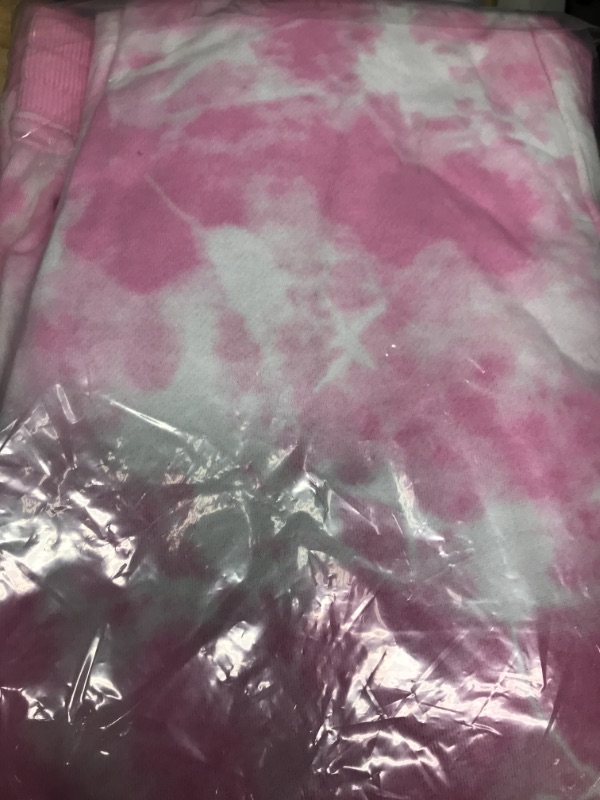 Photo 1 of amazon essential xl pink and white sweats Tye dye 