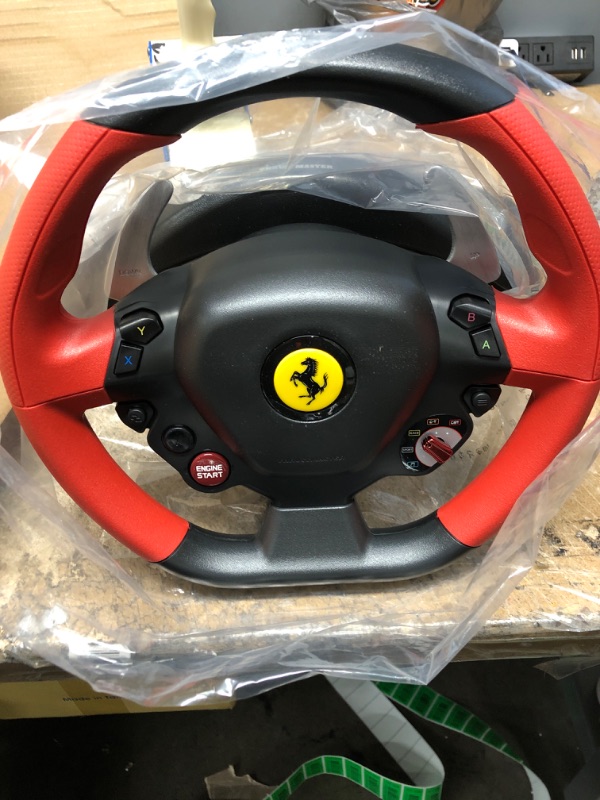 Photo 2 of *PARTS ONLY, SEE NOTES* 
Thrustmaster Ferrari 458 Spider Racing Wheel for Xbox One