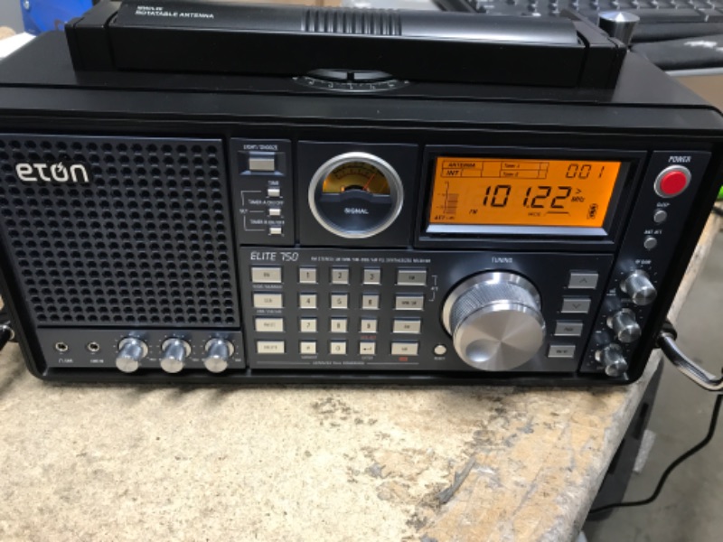 Photo 2 of Eton - Elite 750, The Classic AM/FM/LW/VHF/Shortwave Radio with Single Side Band, 360° Rotating AM Antenna, 1000 Channels, Back-Up Battery Packs, Commitment to Preparedness