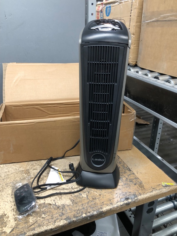 Photo 2 of Lasko Products Lasko 1500 Watt 2 Speed Ceramic Oscillating Tower Heater with Remote