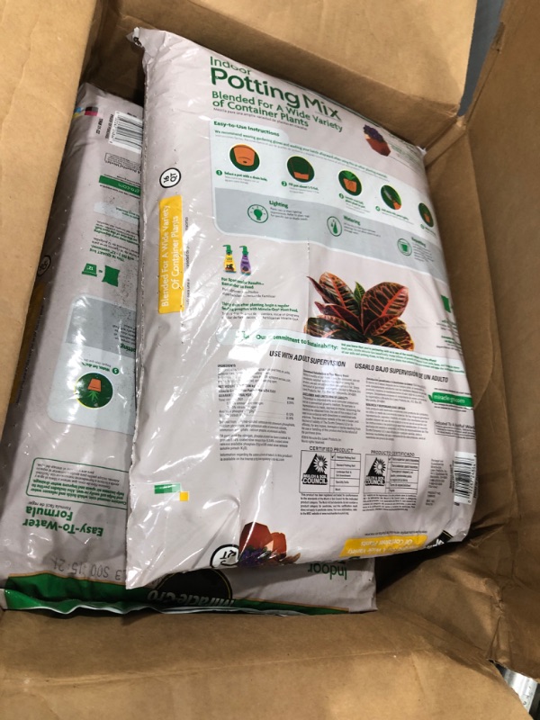 Photo 1 of 2 bags
Miracle-Gro Indoor Potting Mix, 16 qt.