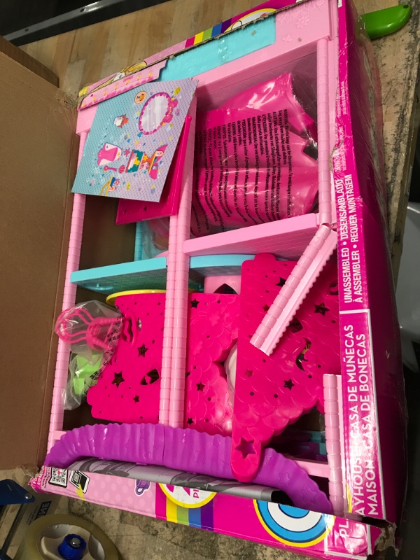 Photo 1 of Barbie Doll House, Chelsea Playhouse With 2 Pets, Furniture And Accessories, Elevator, Pool, Slide, Ball Pit And More, Kids Toys And Gifts
