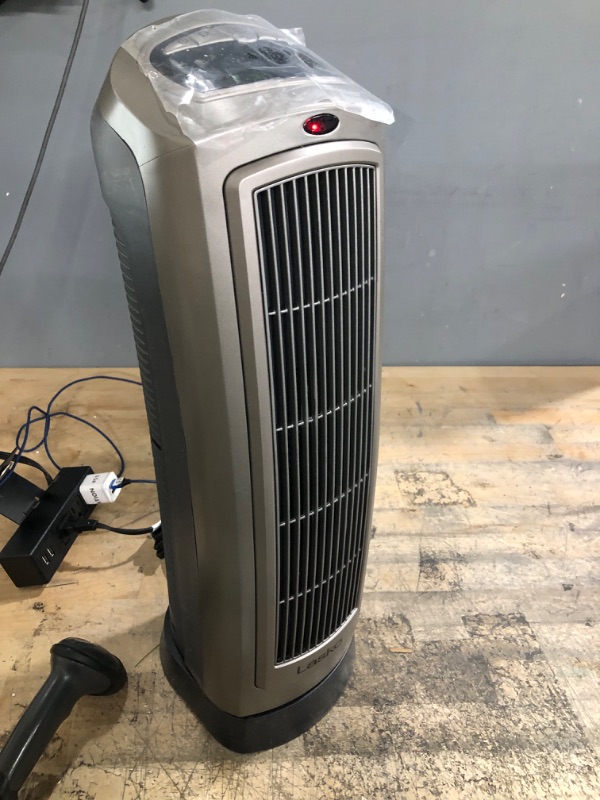 Photo 4 of Lasko 1500W Digital Ceramic Space Heater with Remote, 755320, Silver