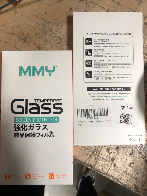 Photo 2 of 2 pack; [2+1+2 Pack] MMY Compatible with iPhone 13 Pro Max Screen Protector + Privacy Screen Protector + Camera Lens Protector Tempered Glass Film HD 9H Hardness Bubble Free Scratch Resistant-Clear iPhone 13 Pro Max Clear