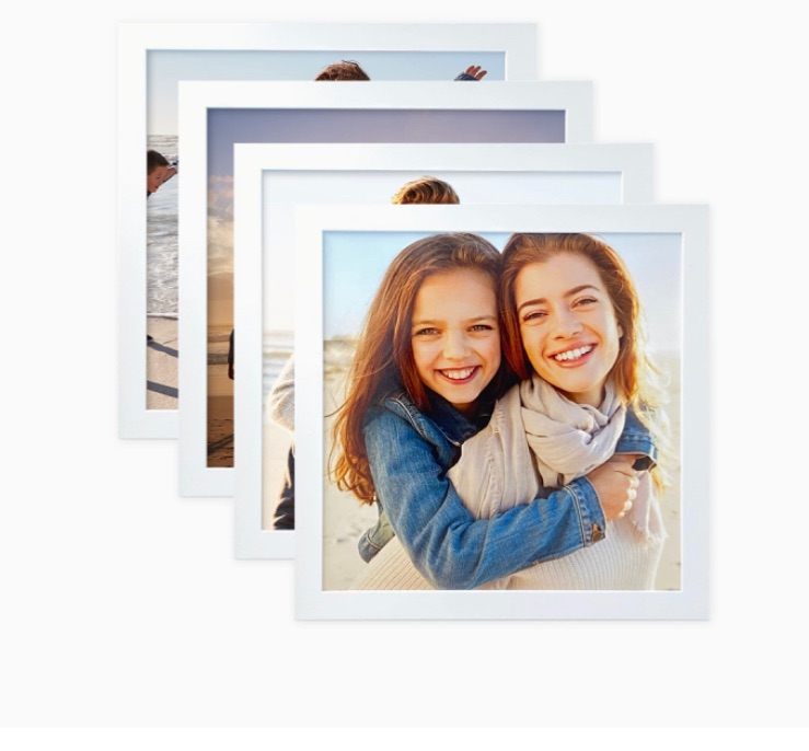 Photo 1 of 8' x8' corex peel and stick white frames 4 pack