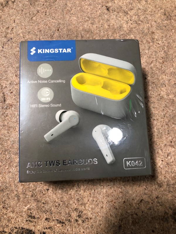 Photo 2 of Kingstar Noise Cancelling Wireless Earbuds Bluetooth 5.1 in-Ear Hybrid Active Noise Cancelling Headphones, ANC ENC Bluetooth Earbuds Touch Control IPX5 Earphones 4-Mic Premium Stereo Sound