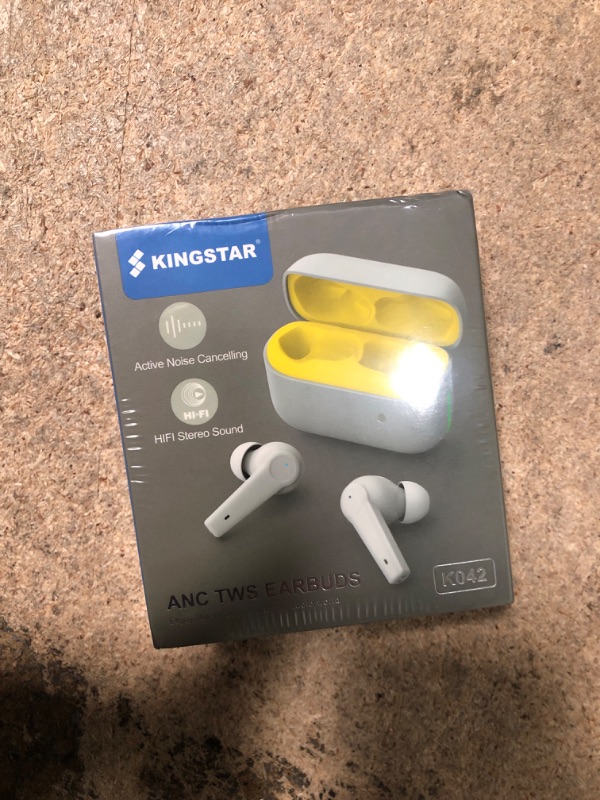 Photo 2 of Kingstar Noise Cancelling Wireless Earbuds Bluetooth 5.1 in-Ear Hybrid Active Noise Cancelling Headphones, ANC ENC Bluetooth Earbuds Touch Control IPX5 Earphones 4-Mic Premium Stereo Sound