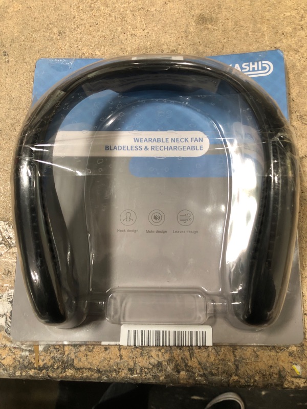 Photo 1 of Kakashi Portable Neck Fan Rechargeable - 6000mAh Capacity Portable Bladeless Hanging Neck Fan, 360° Airflow Blast Personal Fan for Your Neck, 12H+ Working Wearable Cooler for Outdoor
