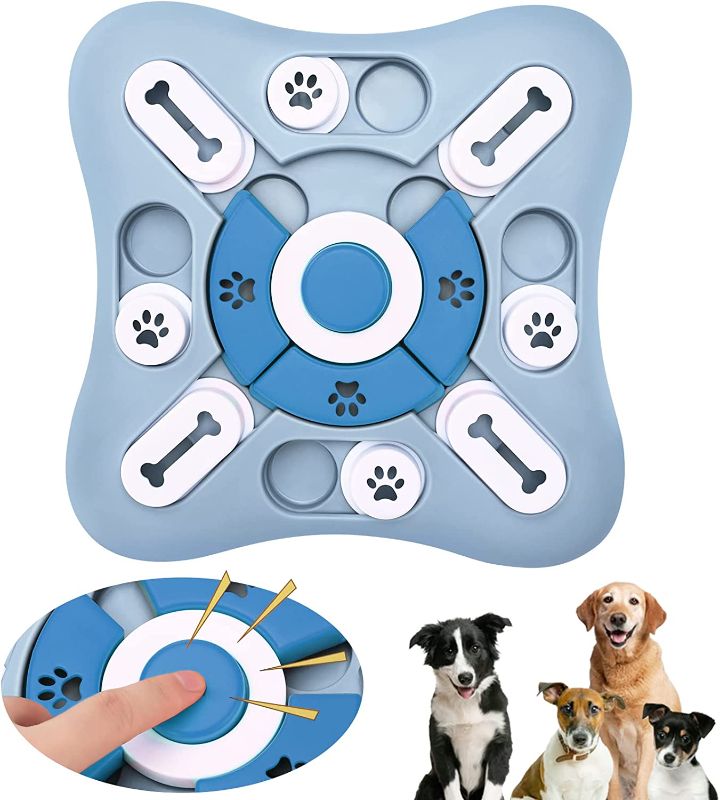Photo 1 of [New Edition ] Dog Puzzle Toys- Dog Slow Feeder Dogs Food Puzzle Feeder Toys for IQ Training Aid Pets Digestion Dog Puzzle Toys for Smart Dogs
