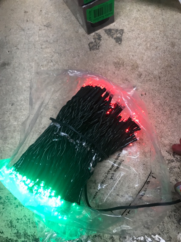Photo 2 of ***TESTED WORKING*** XURISEN Christmas Tree Decorations Lights, Christmas String 280LED 6.6ft 14 Lines Waterfall Tree Lights,8 Modes & Timer Waterproof String Lights for Outdoor & Indoor 5ft- 7ft Tree Decor(Red+Green) Red+Green 2m-14 strands