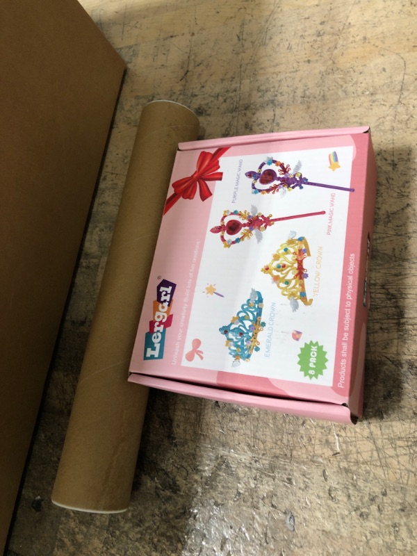 Photo 3 of Shellkingdom Magnetic Whiteboard Planner, Fridge Weekly White Board Calendar for Menu Planning, Shopping List, Reminder, Activities (A3 Weekly Planner); Lergarl Princess Party Favors Building Bricks 8 Pcs DIY Wands and Crowns Building Blocks Gifts for Gir