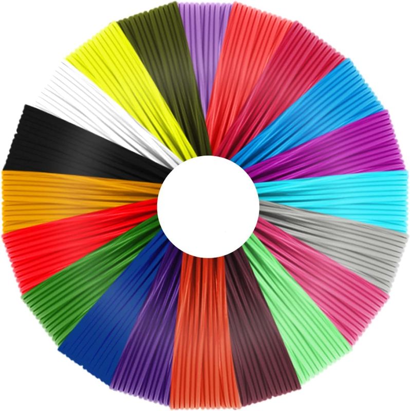 Photo 1 of 3D Pen PLA Filament Refills,MUXIGUANG 1.75mm PLA Filament Pack of 20 Colors Each Color 16 Feet, Total 320 Feet, Create Professional Safety Refill for Kids, for 3D Pens and 3D Printers
