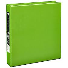 Photo 1 of 3-Ring Binder, 1 1/2" O Rings, Army Green