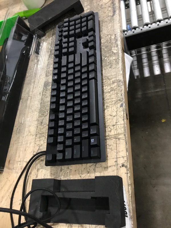 Photo 2 of Razer Huntsman V2 Analog Gaming Keyboard: Razer Analog Optical Switches - Chroma RGB Lighting - Magnetic Plush Wrist Rest - Dedicated Media Keys & Dial - Classic Black