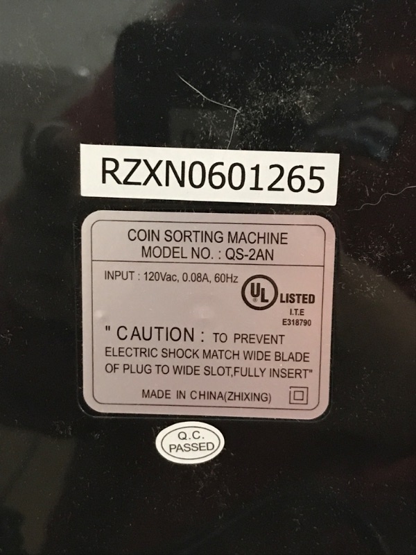 Photo 3 of Royal Sovereign Electric Coin Sorter, Patented Anti-Jam Technology, 1 Row of Coin Counting (QS-2AN)