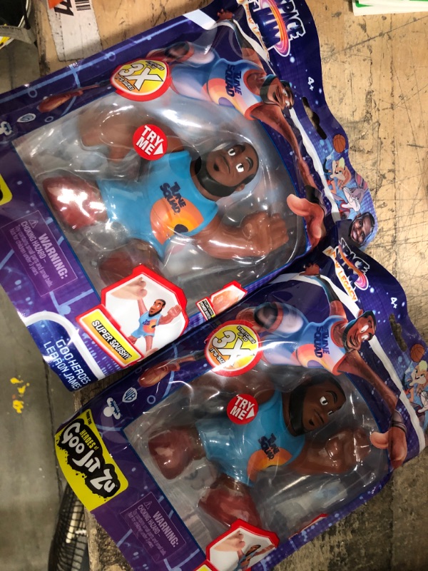 Photo 2 of 2 pack; Moose Toys Heroes of Goo JIT Zu – Space Jam: A New Legacy - 5" Stretchy Goo Filled Action Figure - Lebron James
