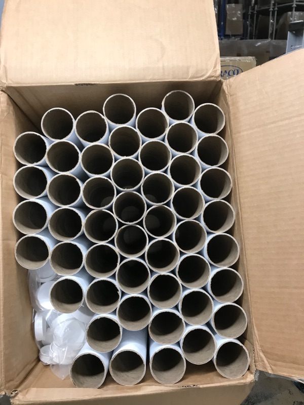 Photo 2 of 2" x 12" White Mailing Tubes with Caps (50/Case)