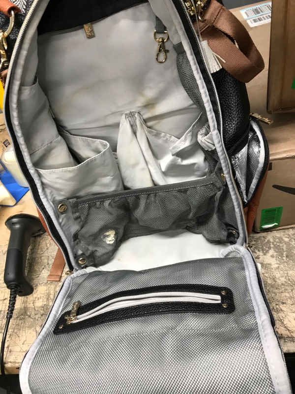 Photo 2 of **NEEDS TO BE WASHED**
Itzy Ritzy Diaper Bag - Large Capacity Boss Backpack Diaper Bag Featuring Bottle Pockets, Changing Pad, Stroller Clips & Comfortable Straps, Coffee And Cream Coffee & Cream
