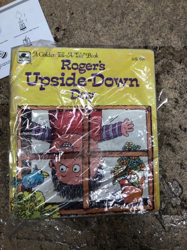 Photo 2 of **ORIGINAL**Roger's Upside Down Day, Betty Ren Wright, 1979, Golden Tell A Tale, Vintage 1970s Children's Book, Kids
