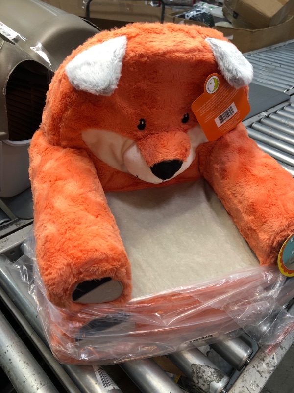 Photo 2 of Animal Adventure Orange Fox Soft Plush Children's Chair, Sweet Seats