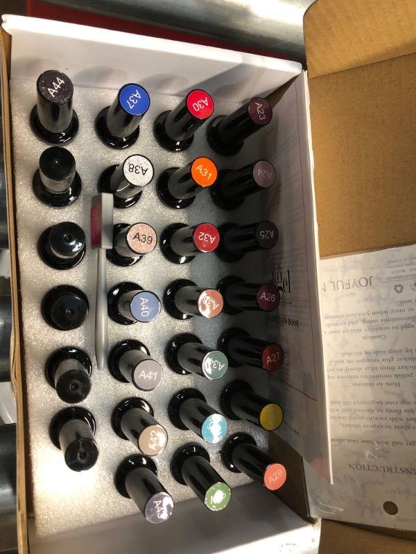 Photo 2 of ab gel Nail Polish,22 Pcs Color Esmalte en Gel,Cat Eye,Yellow,Purple,Red,Brown,Blue UV Gel Nail Polish,Base and Top Coat Gel Nail Polish