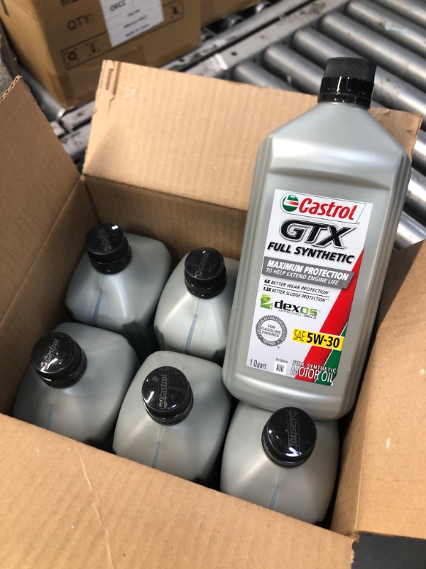 Photo 2 of 6 OF- Castrol GTX Engine Oil Full Synthetic 5W-30 1 Quart
