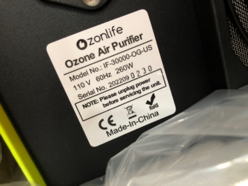 Photo 1 of **NEW** Ozonlife Ozone Generator 30,000 Mg/H Powerful Ozone Machine Odor Removal 10,000 Sqft Air Purifier For Industrial, Home, Car
