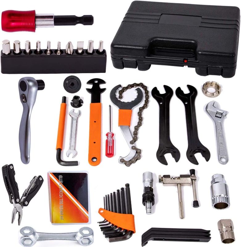 Photo 1 of **NEW** YBEKI Bike Repair Tool Kit - Bicycle Tool Kit Set With Reversible Drive Ratchet tool