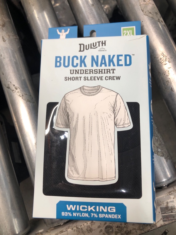 Photo 2 of Men's Go Buck Naked Performance Crew Undershirt 2XL Color:Black

