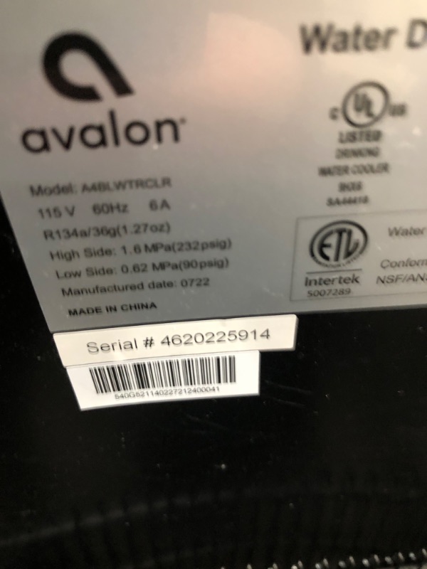 Photo 1 of Avalon Bottom Load Water Cooler 3 Temp Stainless/Black
