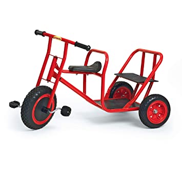 Photo 1 of Angeles Taxi Trike, Kids Tandem Tricycle, Red-Blk, AFB1200, Preschool And Playground Learning Activity, Daycare And Classroom Outdoor Play Equipment
