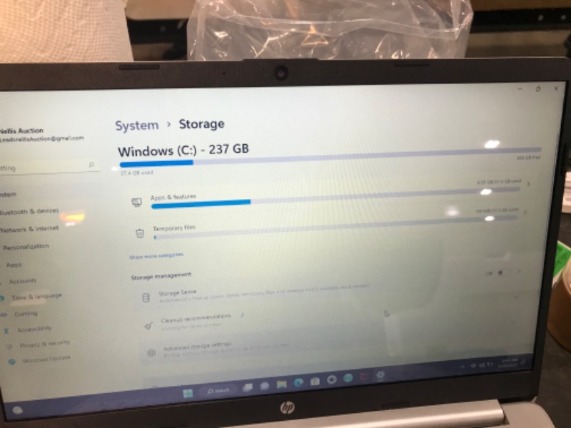 Photo 8 of HP 15.6" Touchscreen Laptop w/Windows 10 S Mode, Natural Silver (15-ef1041nr) AMD RYZEN 3 3250U 4 GB GDDR4 256 GB PCIe NVMe M.2 SSD