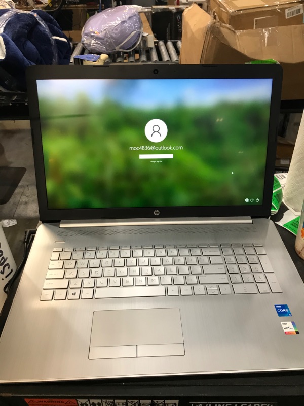 Photo 3 of HAS LOCKED ACCOUNT AND NEEDS SECURITY KEY TO UNLCOK
HP 17.3" Full HD (1920 x 1080) Laptop, Intel Core i5-1135G7, 8GB RAM, 256GB SSD, Windows 10 Home, Natural Silver (17-by4633dx)
