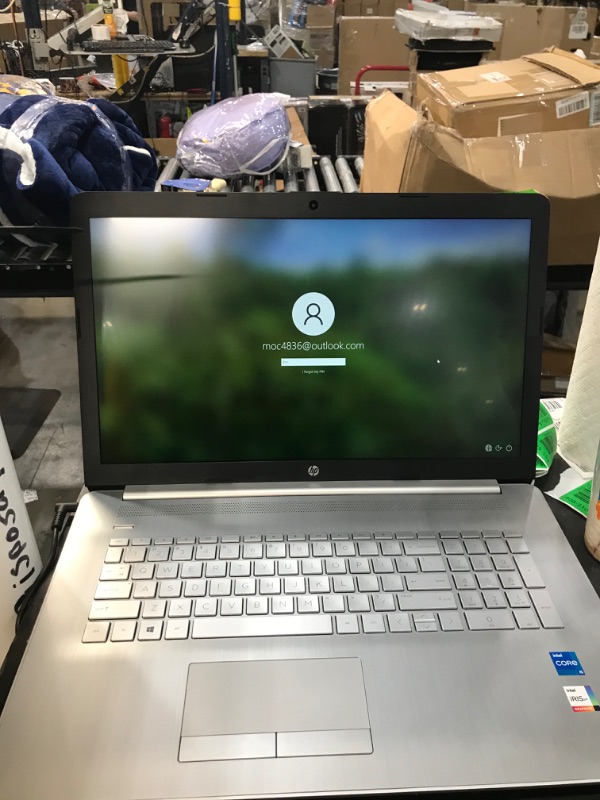 Photo 4 of HAS LOCKED ACCOUNT AND NEEDS SECURITY KEY TO UNLCOK
HP 17.3" Full HD (1920 x 1080) Laptop, Intel Core i5-1135G7, 8GB RAM, 256GB SSD, Windows 10 Home, Natural Silver (17-by4633dx)
