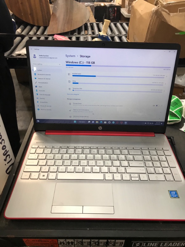 Photo 9 of HP 15-dw0083wm Laptop, 15.6" HD (1366 x 768), Intel Pentium Silver N5030, 4 GB RAM, 128 GB SSD, Webcam, Windows 10 S